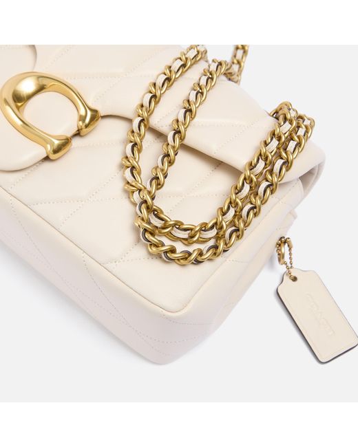 COACH Natural Tabby 26 Logo-plaque Quilted Leather Cross-body Bag