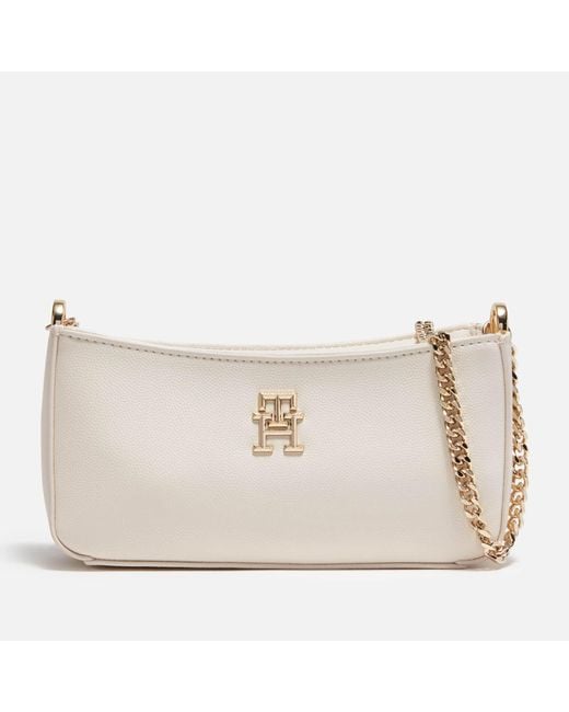 Tommy Hilfiger Natural Timeless Chain Faux Leather Crossbody Bag