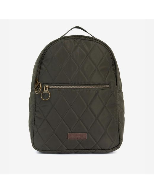 Barbour Green Quilted Shell Backpack