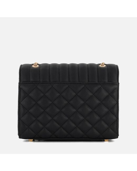 Dune Black Dellsie Quilted Faux Leather Bag