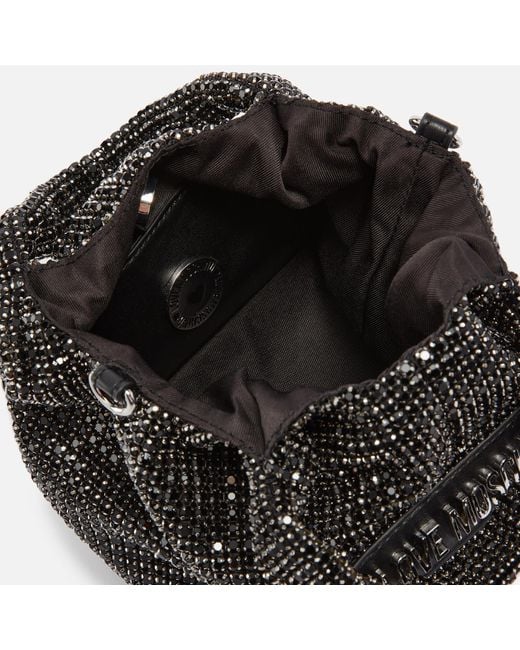 Love Moschino Black Bling Bling Crystal-embellished Bag