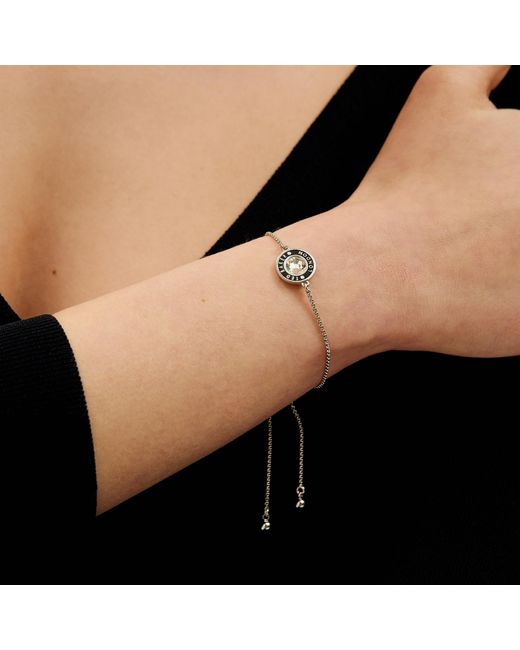 Ted Baker Blue Cherla Button Silver-plated Bracelet