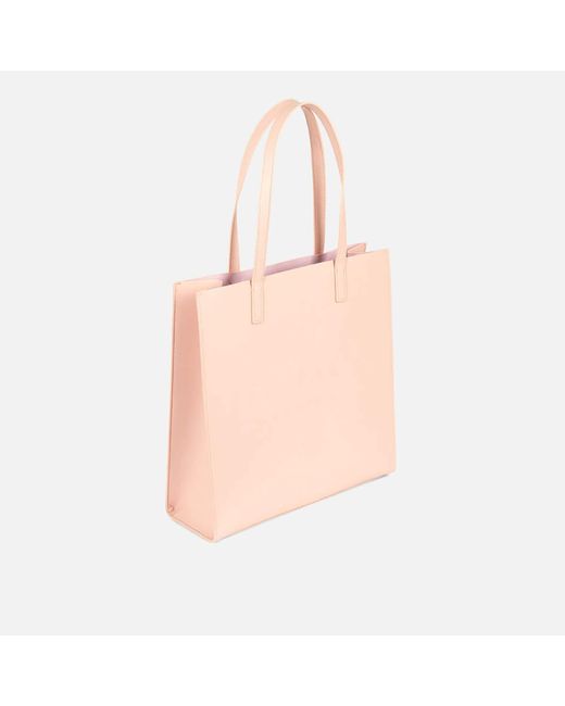 Ted Baker Synthetic Soocon Crosshatch Large Icon Bag in Pink 