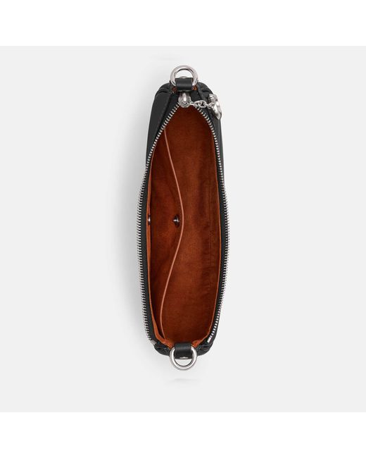 COACH Black Mira Crescent Glove-tanned Leather Shoulder Bag