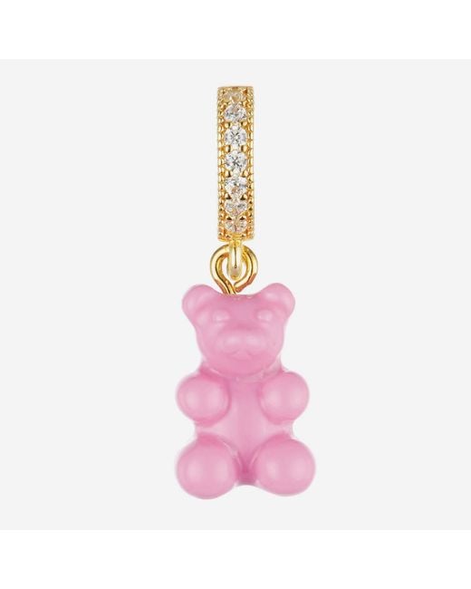 Crystal Haze Jewelry Pave Nostalgia Bear Pendant in Pink | Lyst