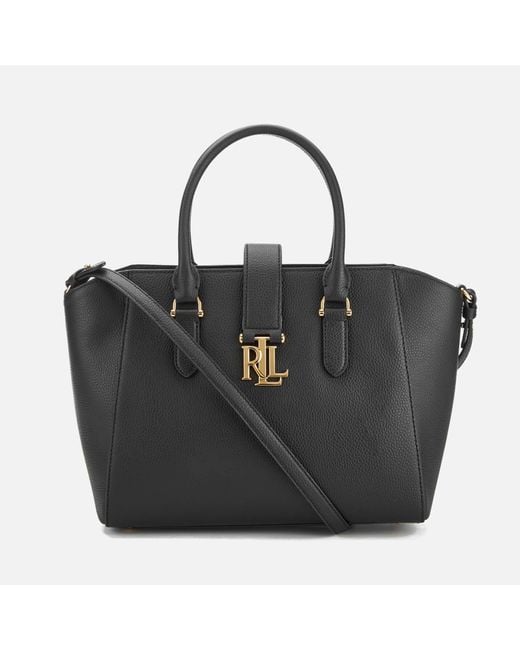 Lauren by Ralph Lauren Carrington Bethany Shopper Bag in Black | Lyst