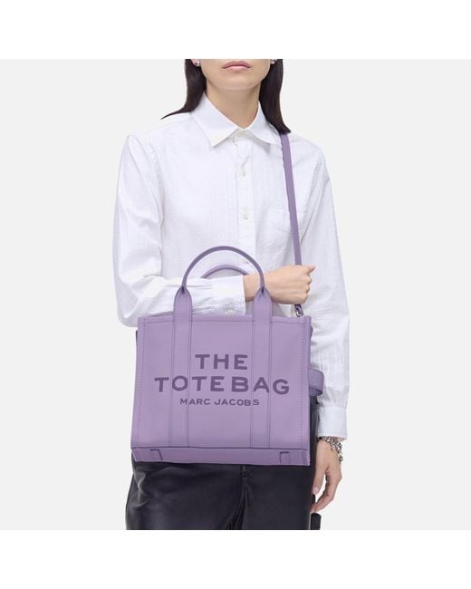 Marc Jacobs Purple The Medium Leather Tote Bag