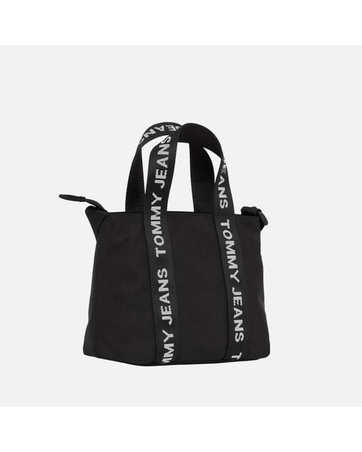 Tommy Hilfiger Black Essential Canvas Crossbody Bag