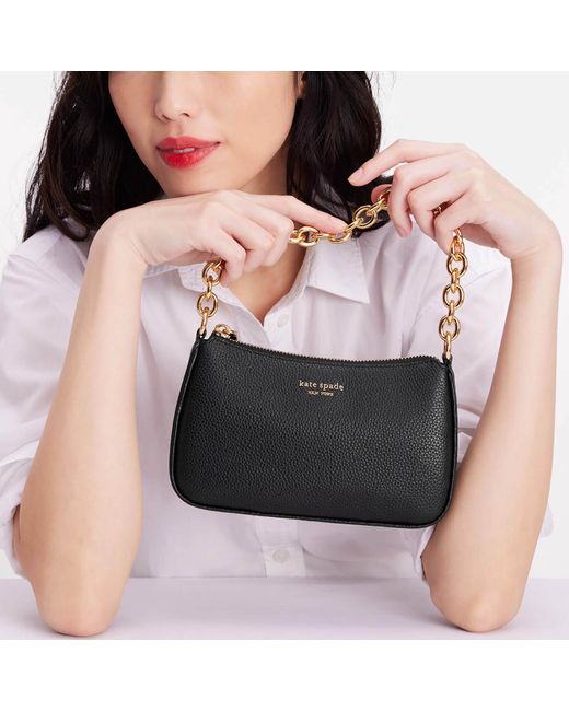 Kate Spade Black Jolie Small Convertable Leather Cross Body Bag