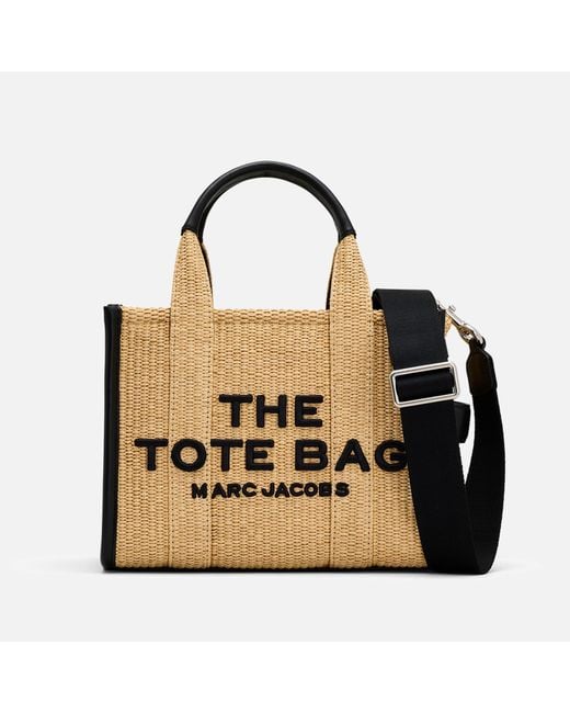 Marc Jacobs Metallic The Small Woven Straw Tote Bag