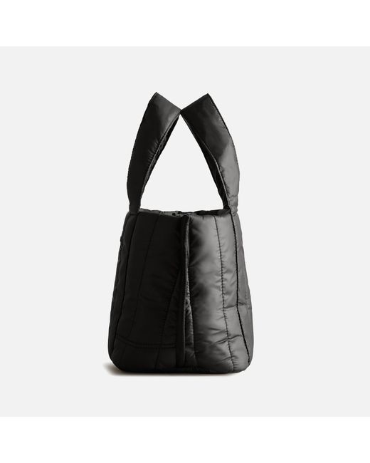 Hunter Black Intrepid Puffer Quilted Shell Tote Bag