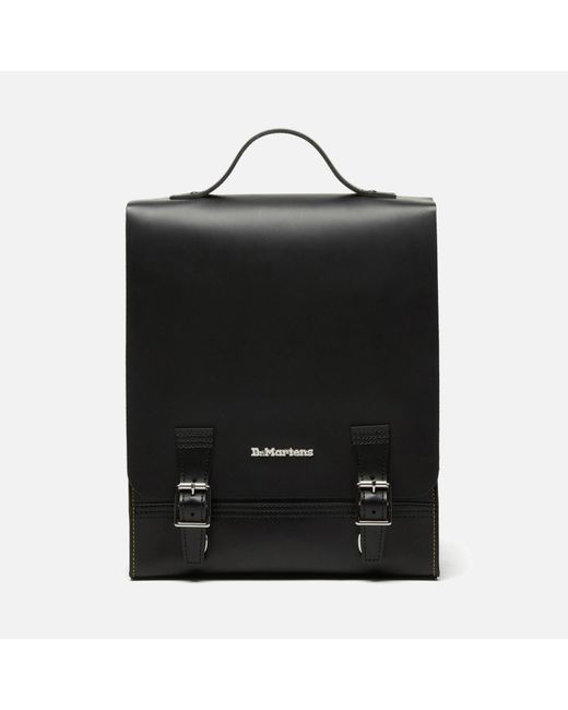 Dr. Martens Black Smooth Leather Box Backpack