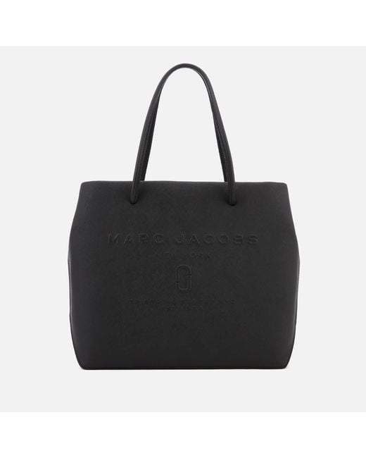 Marc Jacobs Black Logo Shopper East West Tote Bag