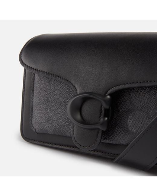 COACH Black Tabby 20 Polished Leather Shoulder Bag