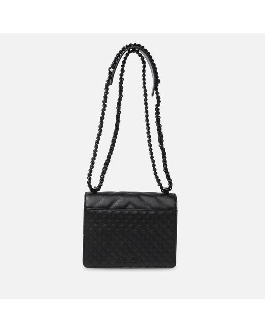 Steve Madden Black Bamara Quilted Faux Leather Crossbody Bag