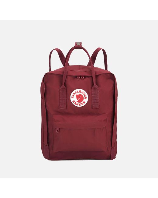 maroon kanken bag