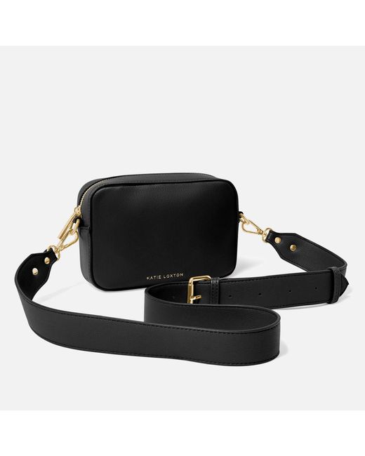 Katie Loxton Zana Mini Vegan Leather Crossbody Bag in Black | Lyst Canada