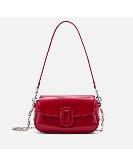 Marc Jacobs Red The Patent Leather Clover Shoulder Bag