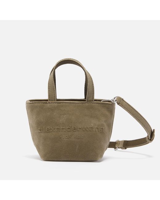 Alexander Wang Green Punch Canvas Mini Tote Bag