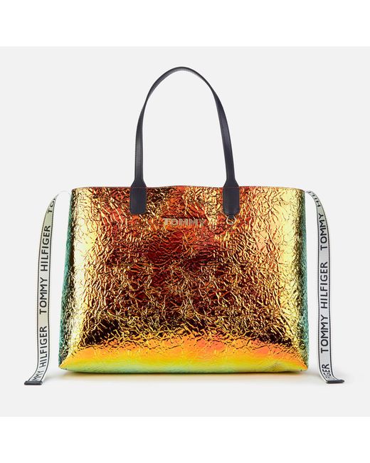 Tommy Hilfiger Iconic Tommy Tote Bag in Metallic | Lyst Australia