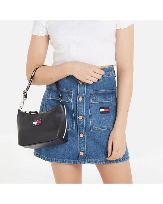 Tommy Hilfiger Heritage Faux Leather Shoulder Bag in Black Lyst UK