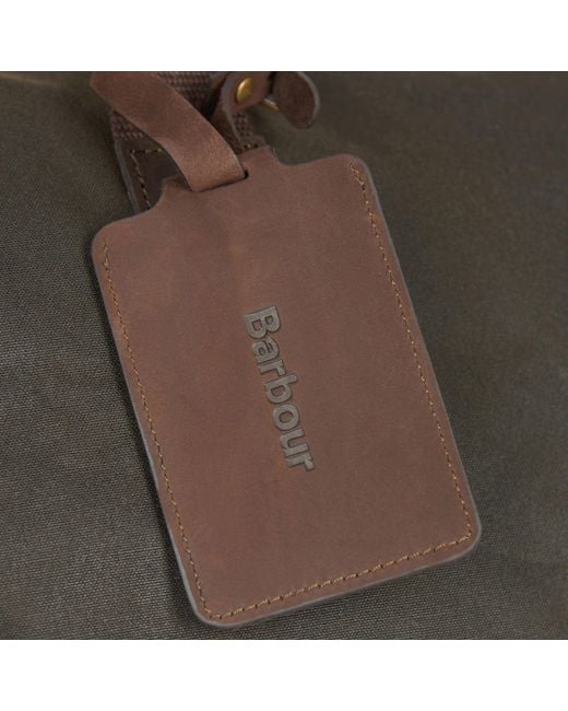 Barbour islington online wax cotton holdall