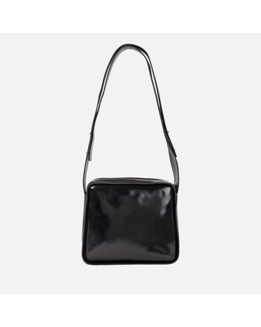 Calvin Klein Black Faux Leather Camera Bag