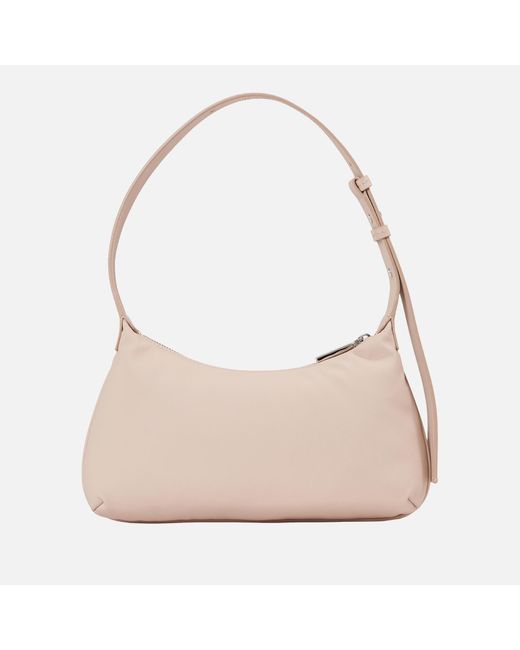 Calvin Klein Natural Soft Faux Leather Shoulder Bag