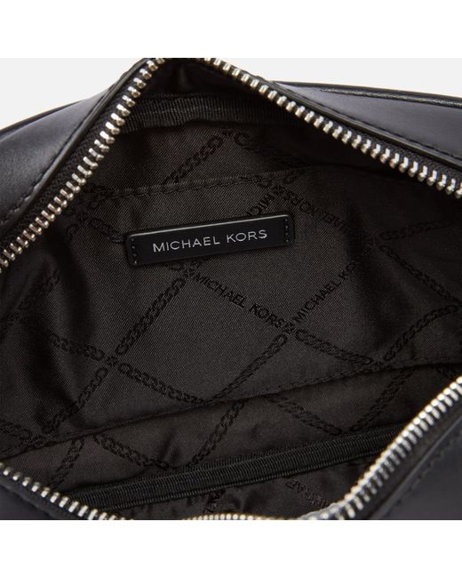 MICHAEL Michael Kors Black Jet Set Medium Leather Camera Bag