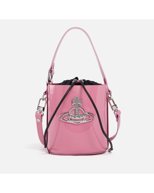 Vivienne Westwood Pink Daisy Small Patent-leather Bucket Bag