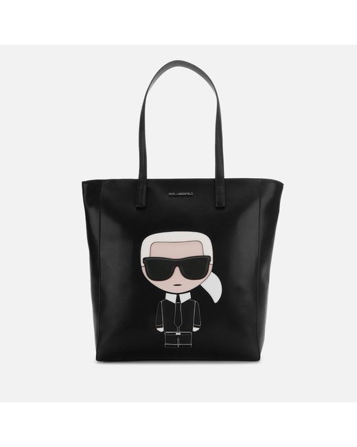 Karl Lagerfeld Black K/iconic Soft Tote Bag