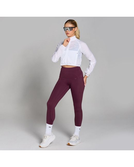 Mp Purple Velocity Slim Fit Cropped Windbreaker