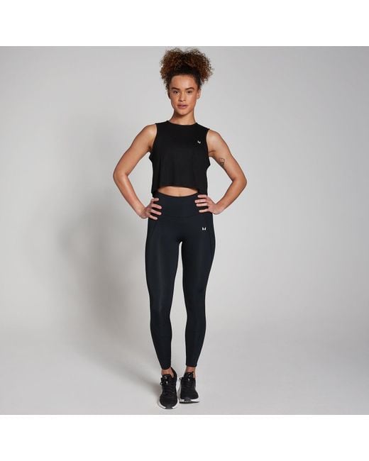 Mp Black Training Cropped Vest