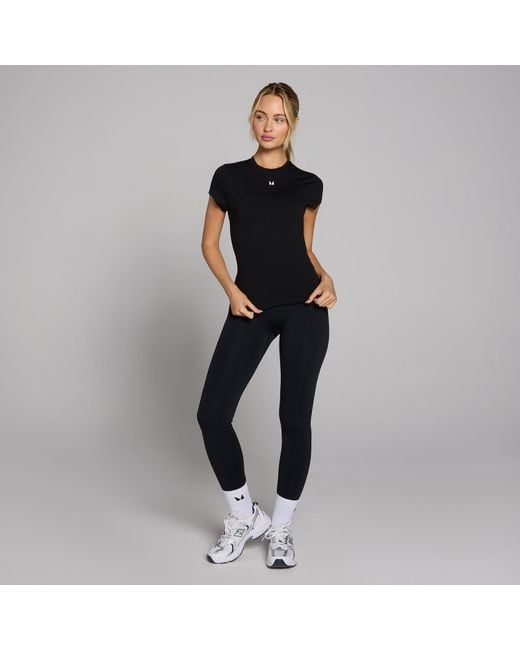 Mp Black Basic Body Fit Short Sleeve T-shirt