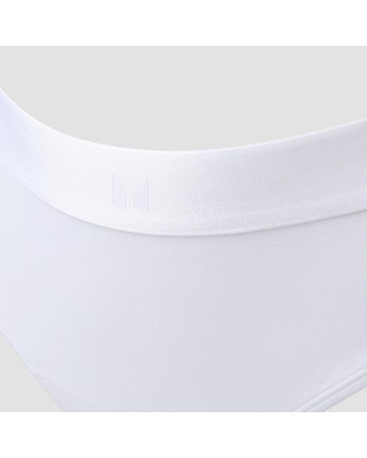 Mp White Mid Rise Thong (3 Pack)