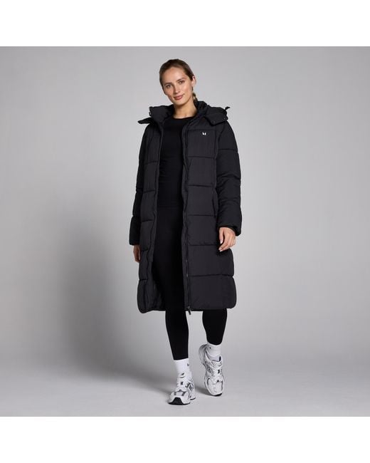 Mp Black Long Padded Puffer Jacket