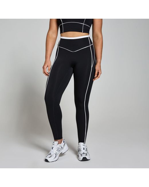 Mp Black Teo Contrast Texture Leggings