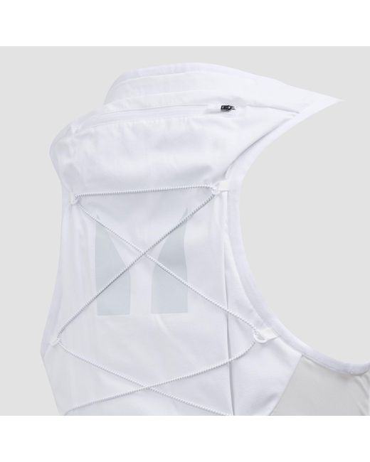 Mp White Hydration Vest & 2 Soft Running Bottles Bundle