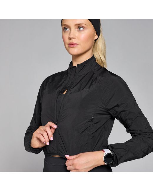 Mp Black Velocity Slim Fit Cropped Windbreaker