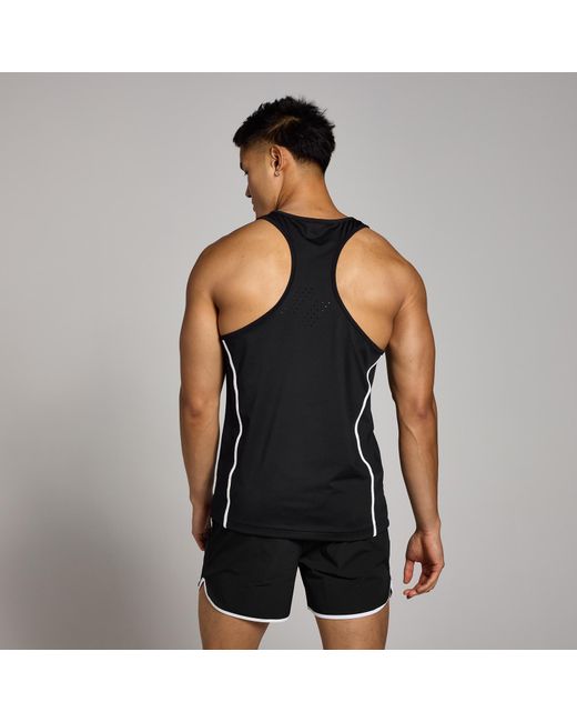 Canotta A Spalline Sottili Teo Binding Da Uomo di Mp in Black da Uomo