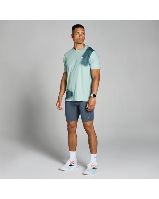 Camiseta De Rejilla Con Estaado Gráfico Velocity Para Hombre De Mp de hombre de color Blue