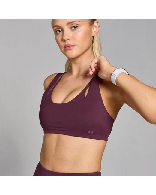 Mp Purple Teo Double Layer Sports Bra