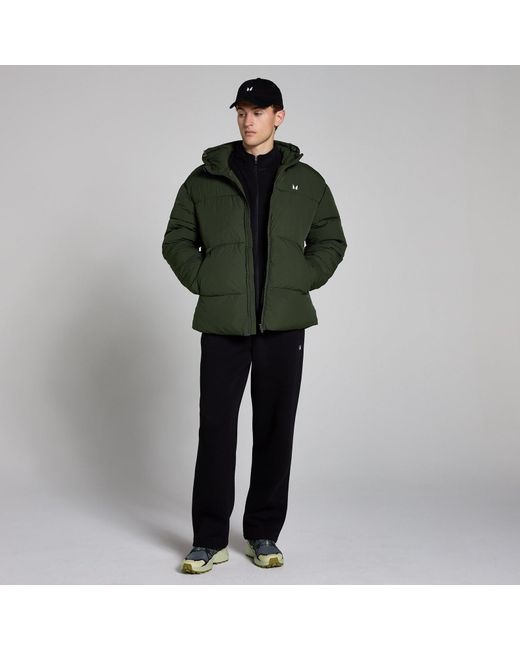 Mp Green Short Puffer for men