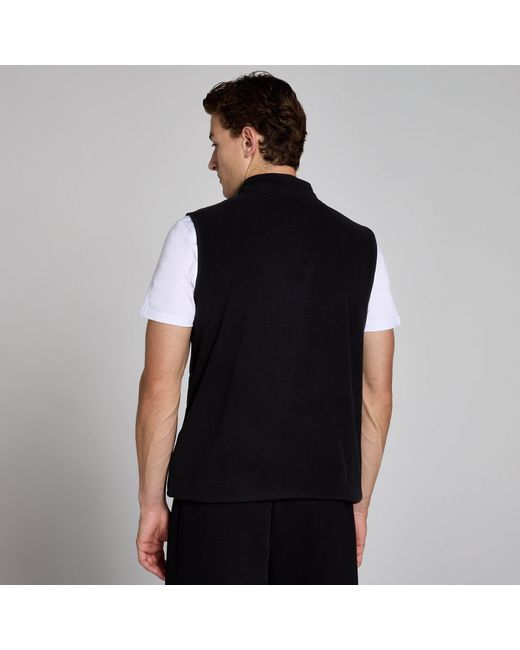Mp Black Gilet Fleece for men