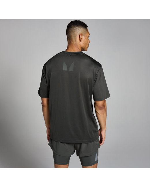 Mp Black Teo Oversized Mesh Training T-Shirt for men
