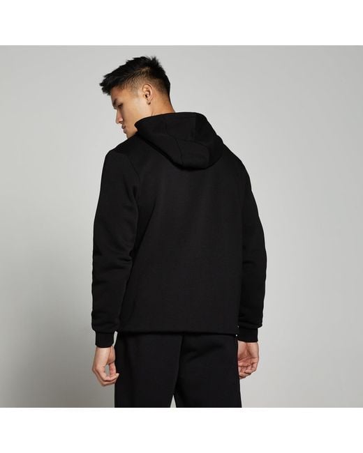 Mp Black Rest Day Zip Through Hoodie for men
