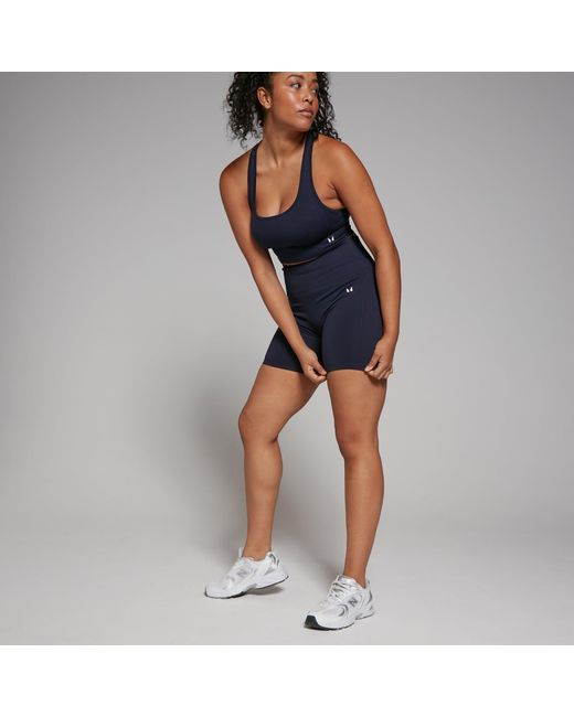 Mp Blue Shape Seamless Cycling Shorts