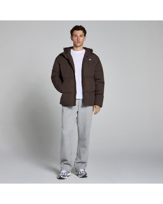 Mp Brown Short Puffer for men