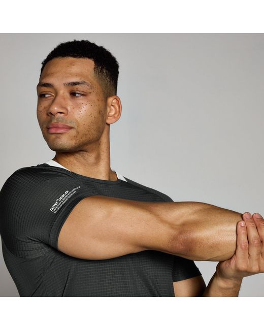 Mp Gray Teo Gridded Training Shirt for men