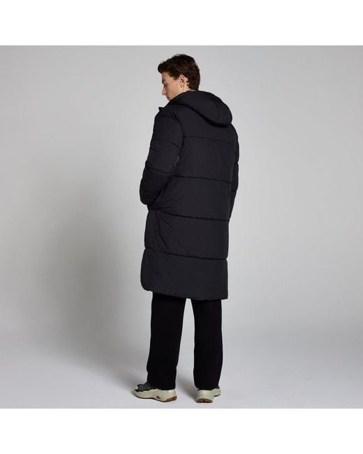 Mp Black Long Puffer Jacket for men
